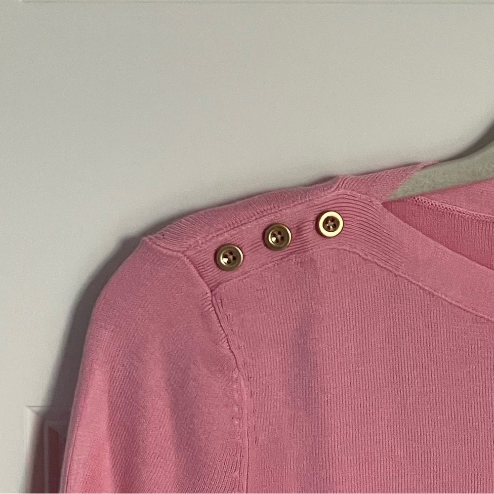 Talbots Button-Shoulder Sweater - Picture 3 of 10